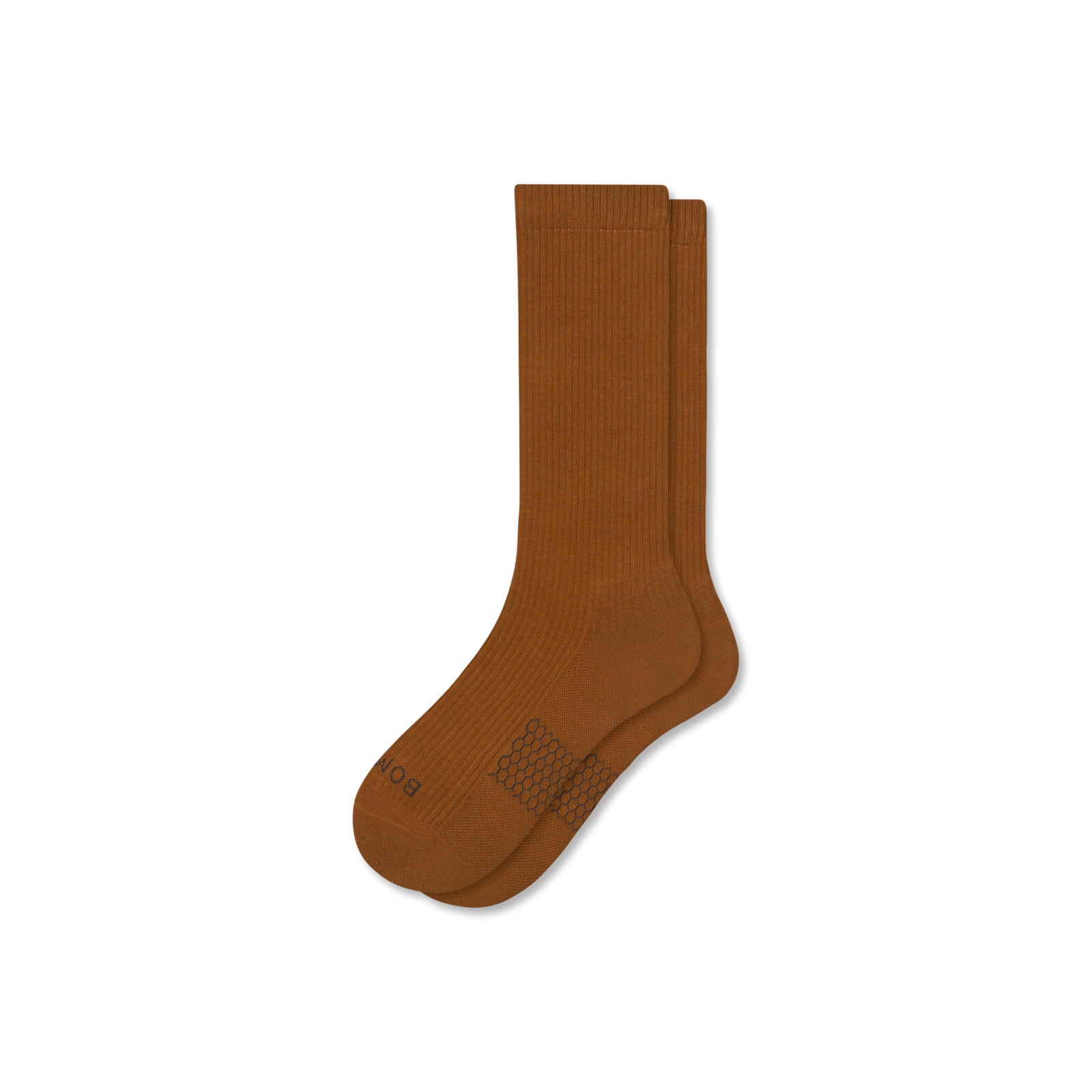 Modern Rib Calf Socks - toffee L [10034]