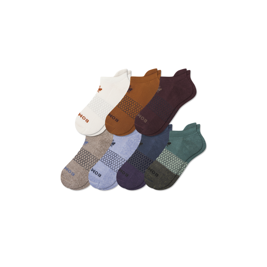 Men's Week of Bombas Ankle Sock 7-Pack - Cozy Office Fit