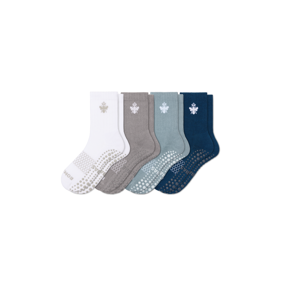 Women's Gripper Half Calf Sock 4-Pack - Fresh Court Comfort