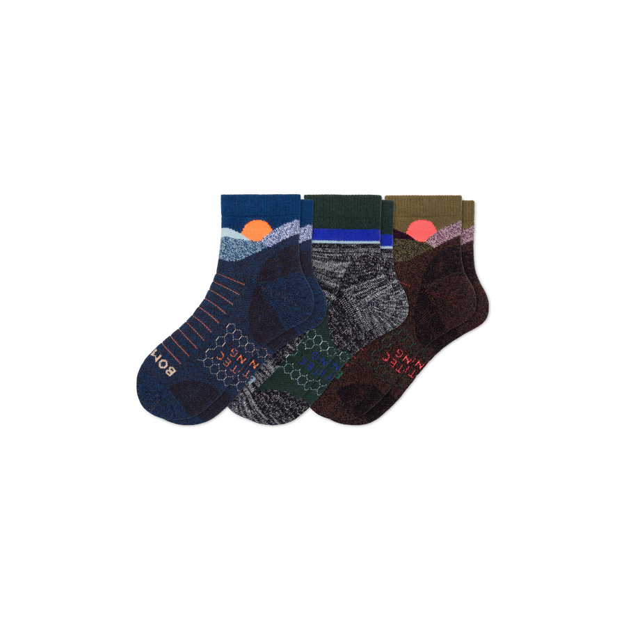 Women's Hiking Quarter Sock 3-Pack - Run Shift Wear