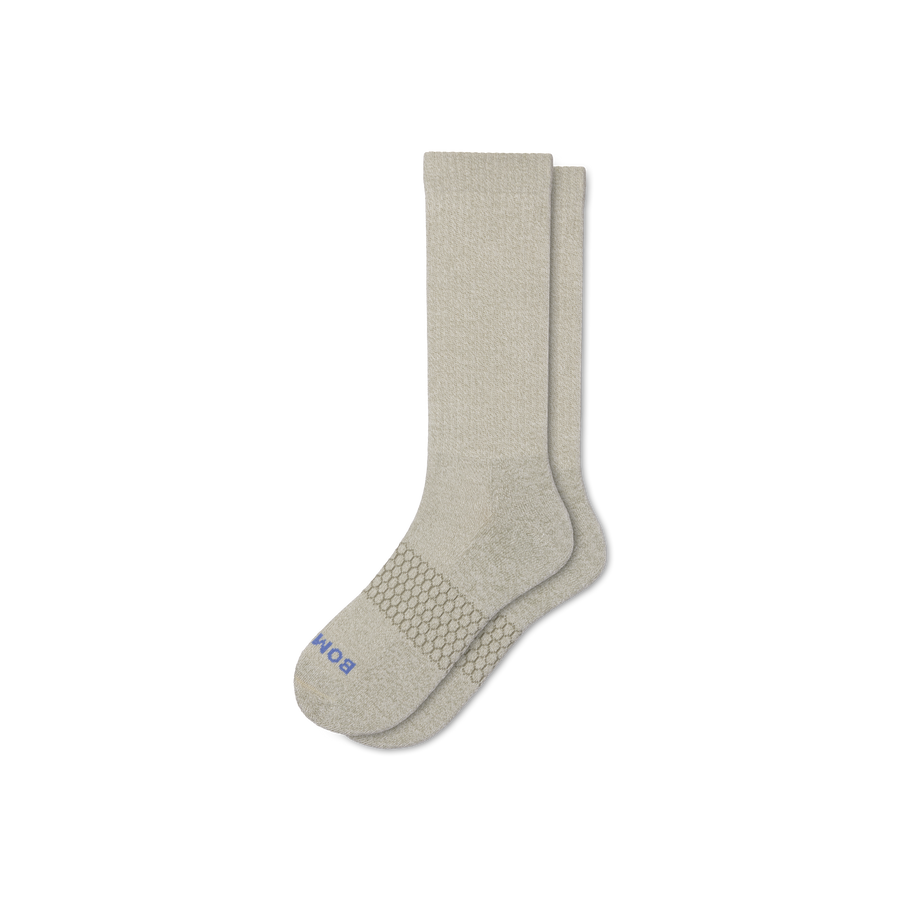 Men's Marl Calf Socks - Smooth School Pair