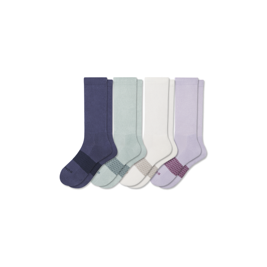 Women's Solids Calf Sock 4-Pack - Outdoor Hike Wear