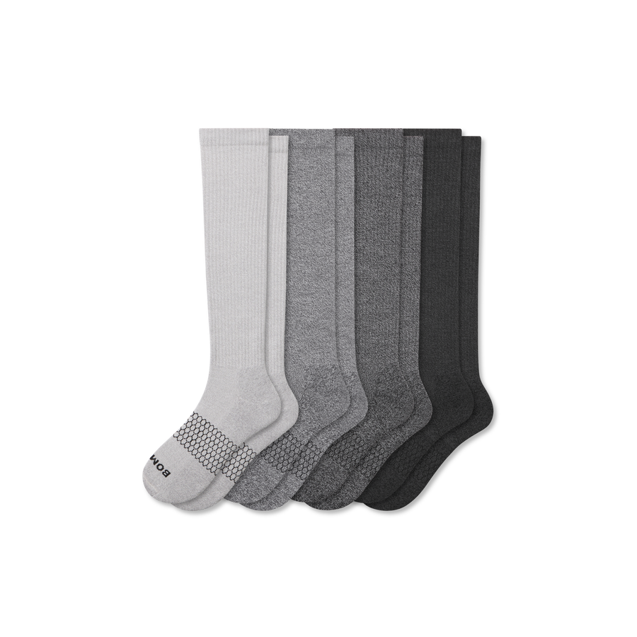 Women's Marl Knee High Sock 4-Pack - Weekend No Show Move