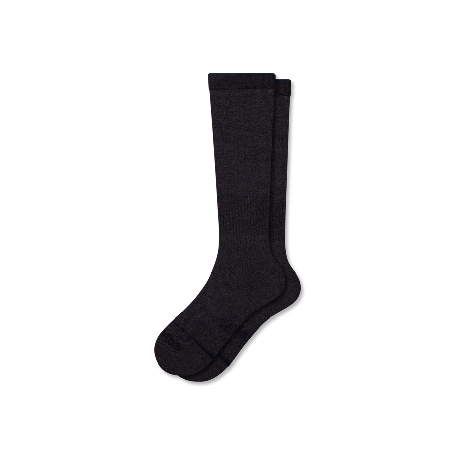 Men's Merino Wool Blend Everyday Compression Knee High Socks (15-20mmHg) - Strong Race Fit