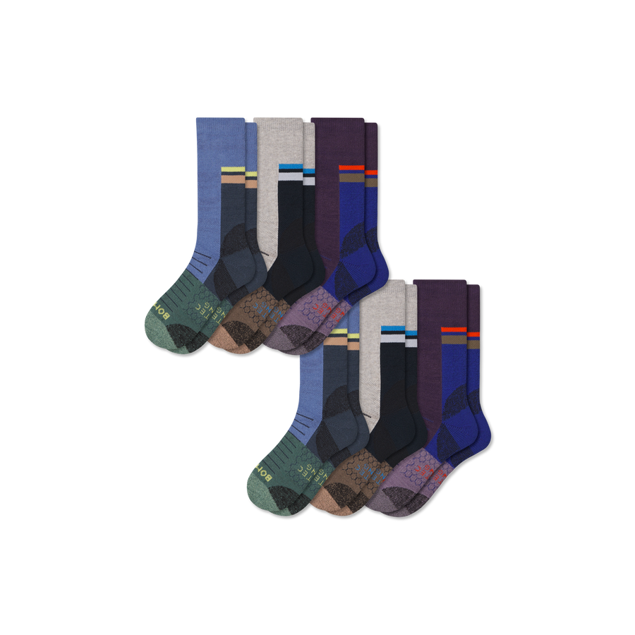 Men's Hiking Calf Sock 6-Pack - Modern Office Move