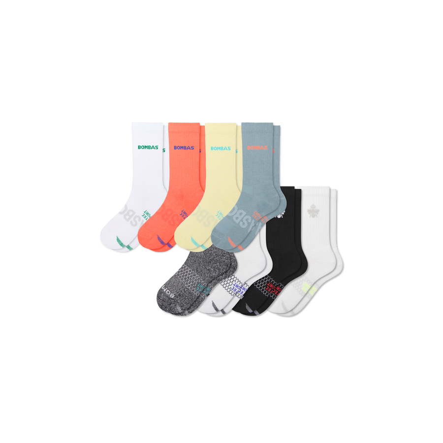 Youth All Sport Calf Sock 8-Pack - Comfort School Pair