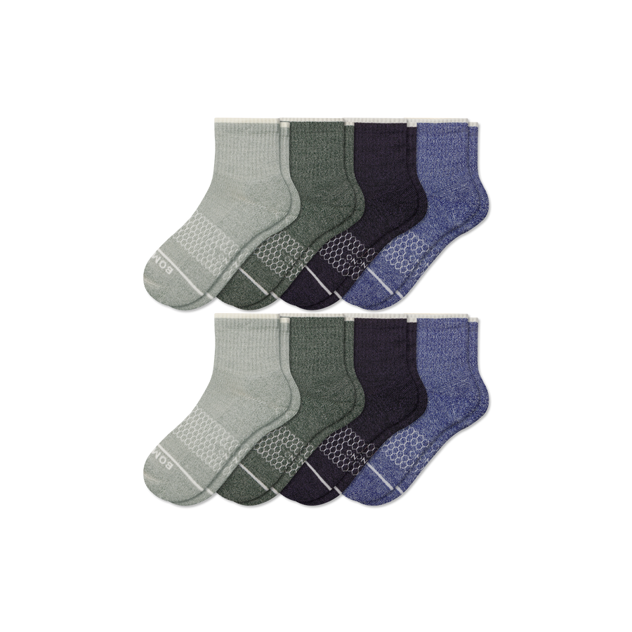 Women's Merino Wool Blend Quarter Sock 8-Pack - Studio Cushion