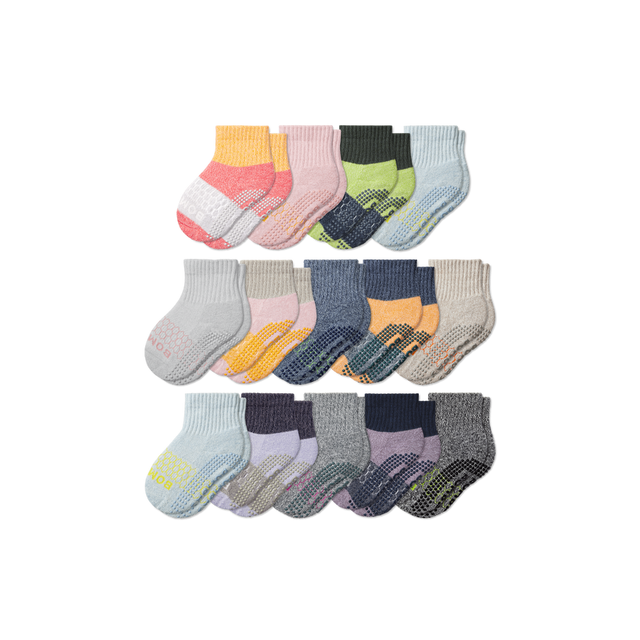 Toddler Week of Bombas Gripper Calf Sock 14-Pack - Weekend School Rotation