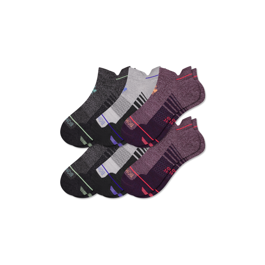 Men's Merino Wool Blend Run Ankle 6-Pack - Active Recovery Step