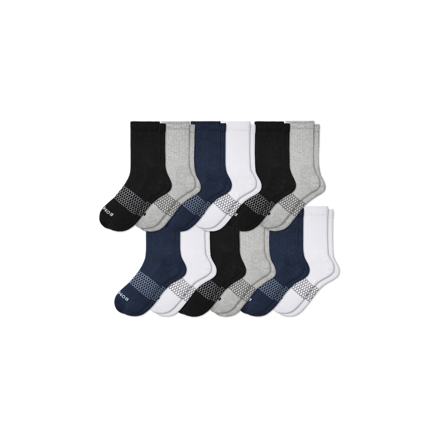 Men's Solids Half Calf Sock 12-Pack - Light Rotation