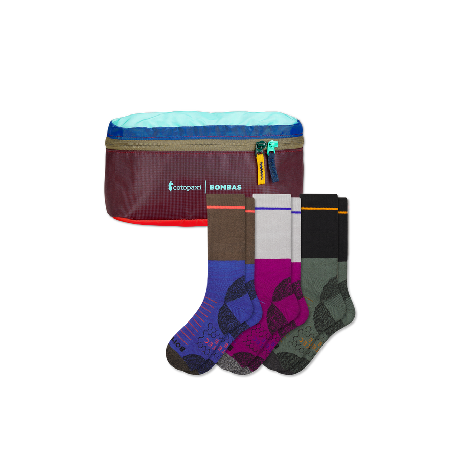 Men's Hiking Calf Sock 3-Pack & Cotopaxi Fanny Pack - Outdoor Home Wrap