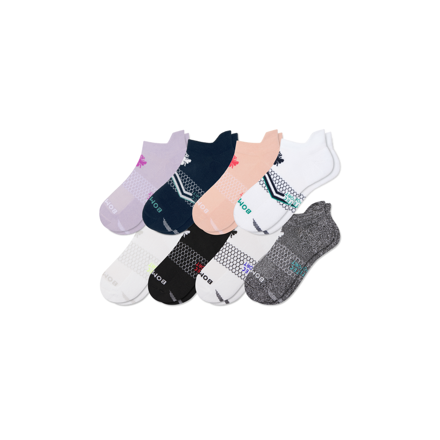 Women's All Sport Ankle Sock 8-Pack - Light Lounge Comfort