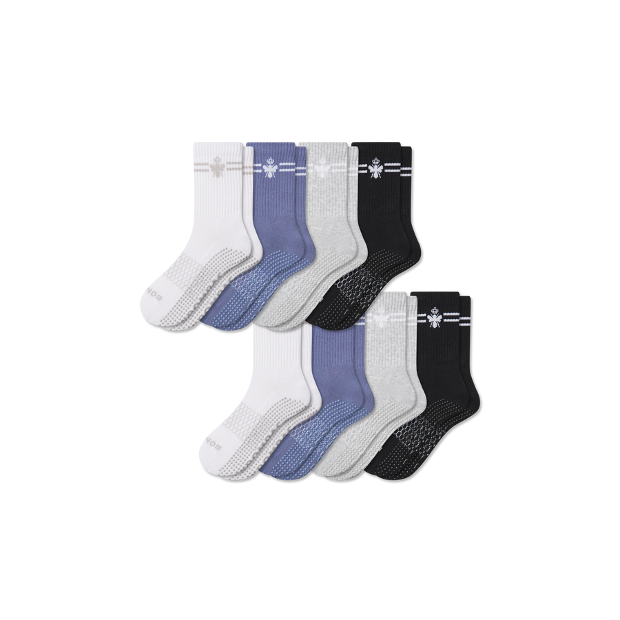 Women's Grippers Half Calf Sock 8-Pack - Smooth Low Cut Rotation