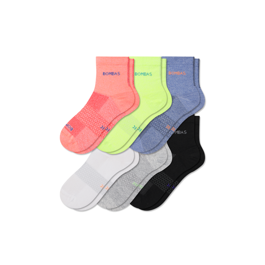 Women's UltraLite Sport Quarter Sock 6-Pack - Daily Weekend Wear