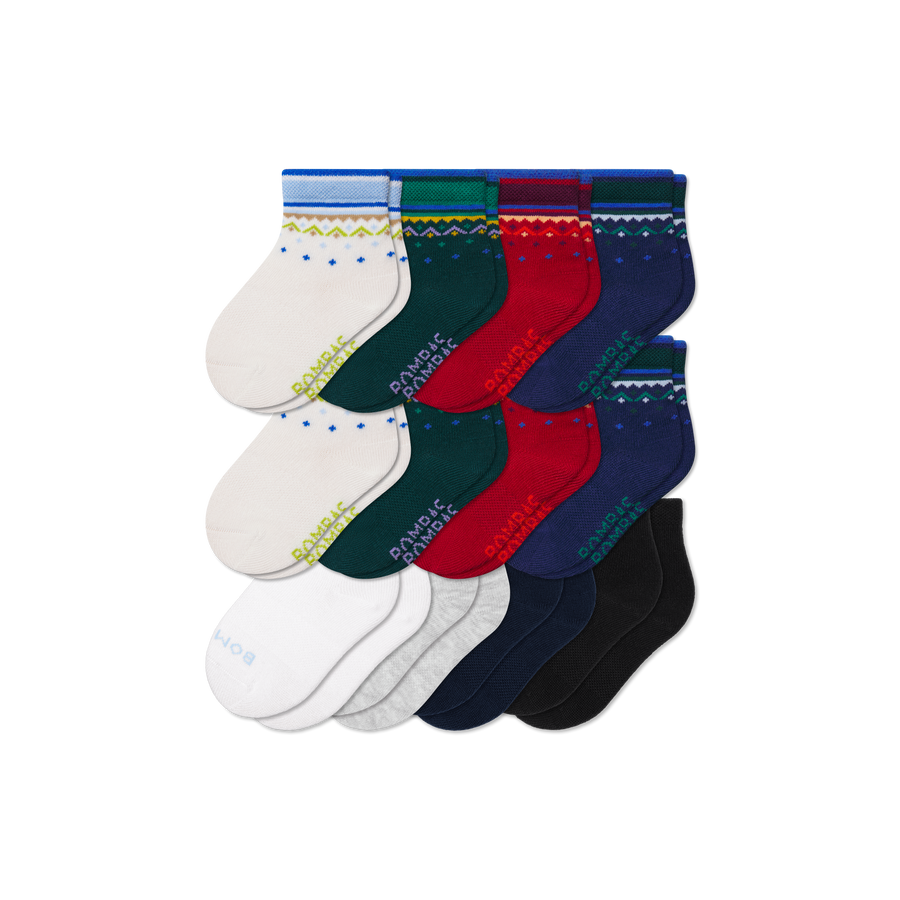 Toddler Lightweight Calf Sock 12-Pack - Light School Step
