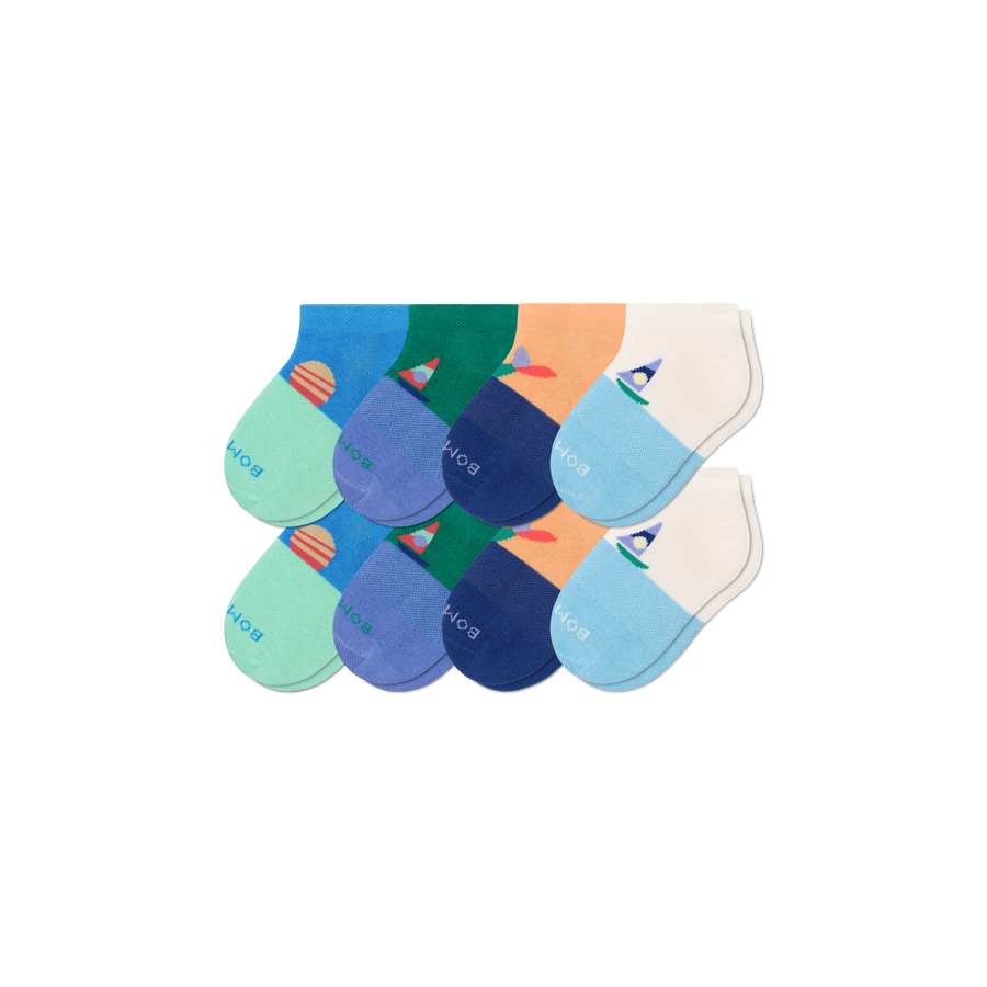 Toddler Lightweight Ankle Sock 8-Pack - Daily Ankle Fit