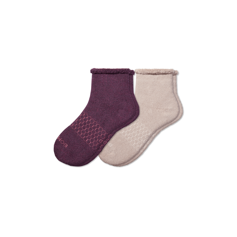 Men's Merino Wool Blend Roll-Top House Sock 2-Pack - Fresh Weekend Move